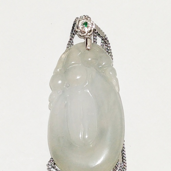 Authentic type A real lucky jade pendant - Picture 1 of 5